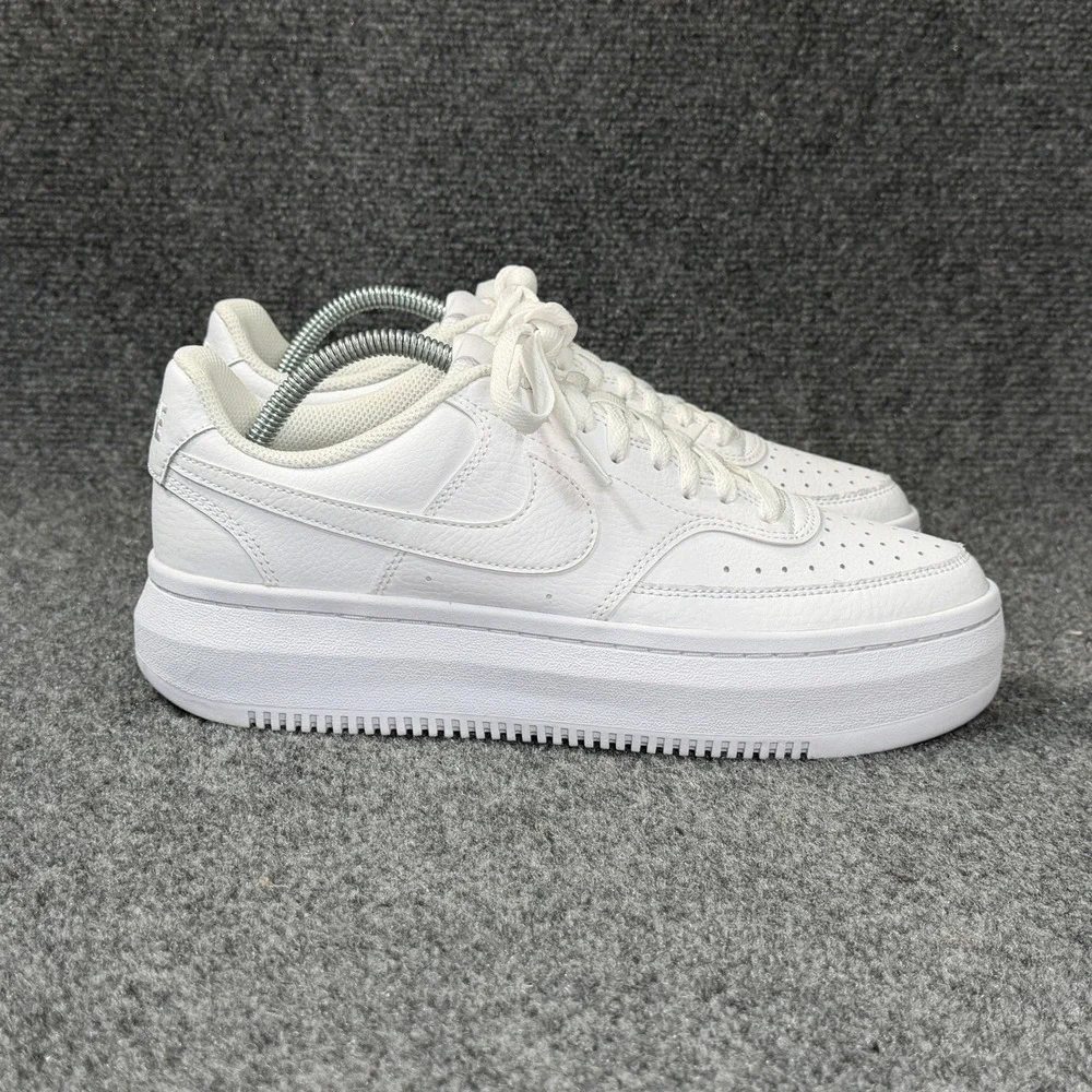 Nike Nike Court Vision Alta Shoes Womens 11 Triple White Athletic Retro Platform